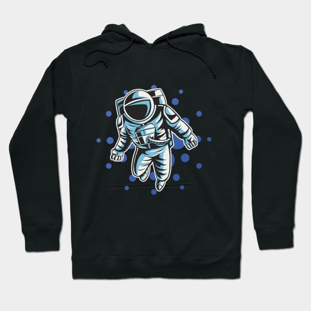 Cardano Crypto Currency Blockchain Astronaut To The Moon Tshirt Hoodie by Kogarashi